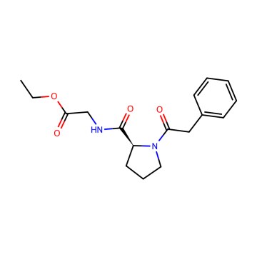 Noopept – Strukturformel C17H22N2O4