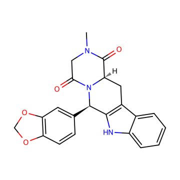 Tadalafil – strukturní vzorec C22H19N3O4