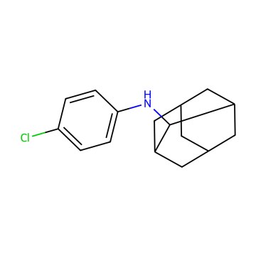 Chlodantan (Chlodantane) – strukturní vzorec C16H20ClN