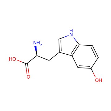 5-HTP – strukturní vzorec C11H12N2O3